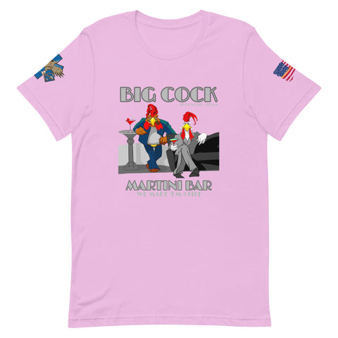 'Big Cock Martini Bar' t-shirt