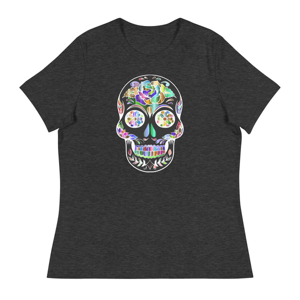 'Sugar Skull' Women's Relaxed T-Shirt
