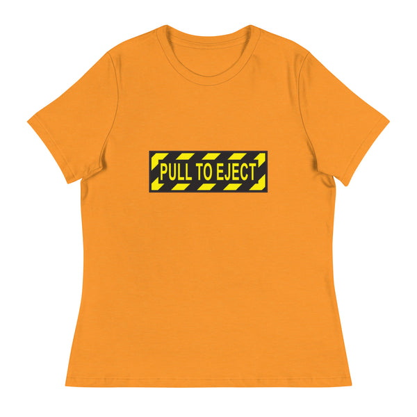 'Pull To Eject' Women's Relaxed T-Shirt