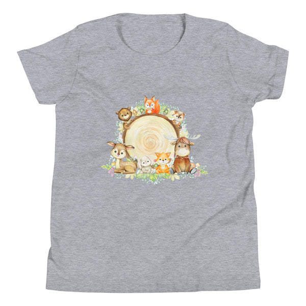 'Furry Forest Friends' Youth Short Sleeve T-Shirt