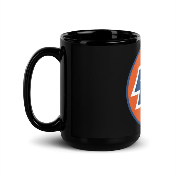 '46' Black Glossy Mug