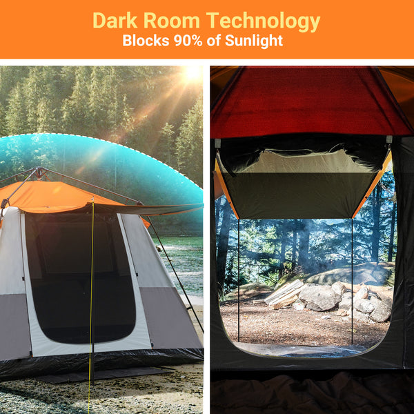4-6 Person Dark Room Instant Tent