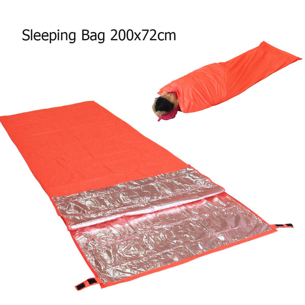 Outdoor Life Bivy Emergency Sleeping Bag Thermal Keep Warm Waterproof Mylar First Aid Emergency Blanke Camping Survival Gear