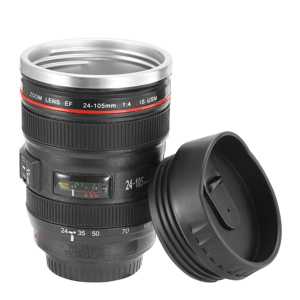 13.6 oz. Camera Lens Coffee Travel Mug