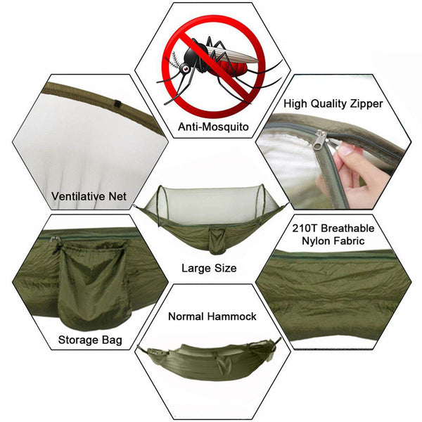 Swing Hammock with Mosquito Netting