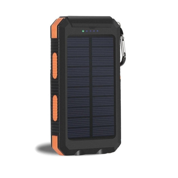 10,000mAh Portable Fast Charging (+Solar) Power Bank with Flashlight