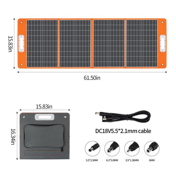 Portable Power Station 292Wh/320W with 18V/100W Foldable Solar Panel