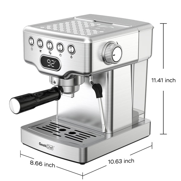 Coffee & Espresso Machine with Milk Frother