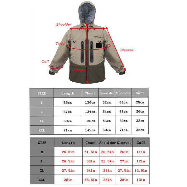 Kylebooker Fly Fishing Wading Jacket