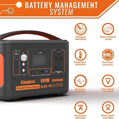 Portable Power Station 568Wh/600W