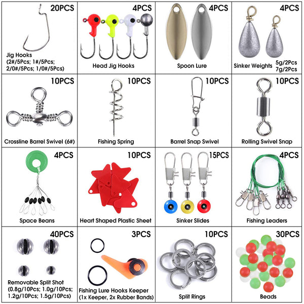 188-Piece Fishing Accessory Kit