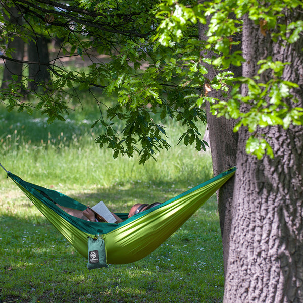 Deluxe Portable Hammock with Tree Straps and Carabiners