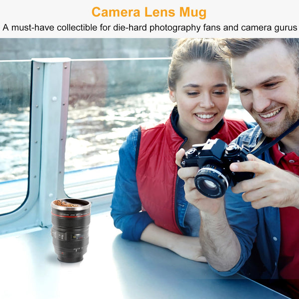 13.6 oz. Camera Lens Coffee Travel Mug