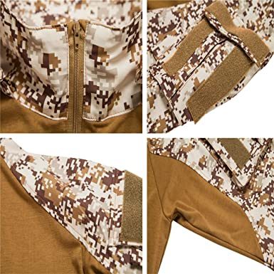 Men's Camouflage Long Sleeve Athletic Hoodie