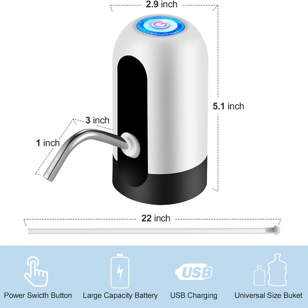 Rechargeable Water Bottle Pump