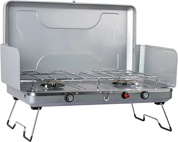 20,000 BTU Portable Camping Stove with 2 burners