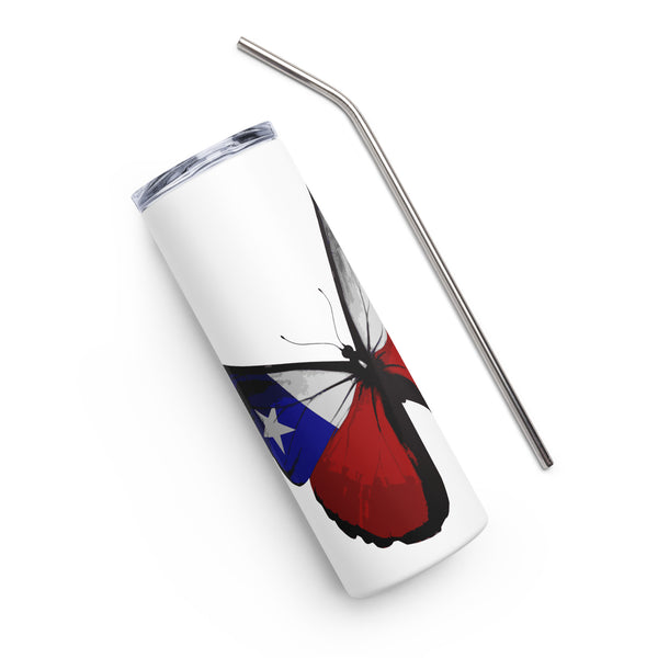 NFP010 - 'Texas Butterfly' Stainless steel tumbler