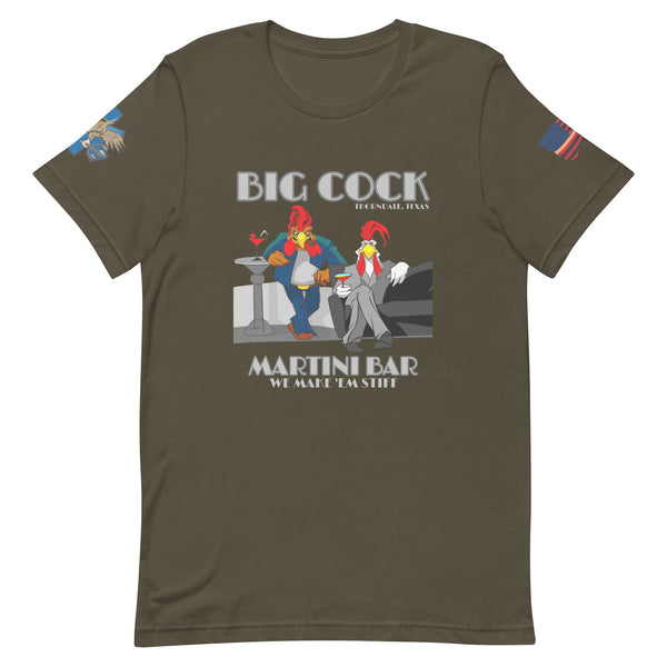 'Big Cock Martini Bar' t-shirt