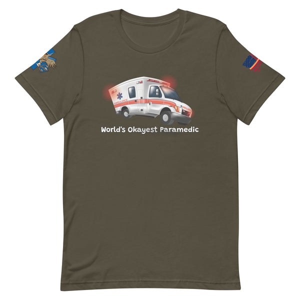 'World's Okayest Paramedic' t-shirt