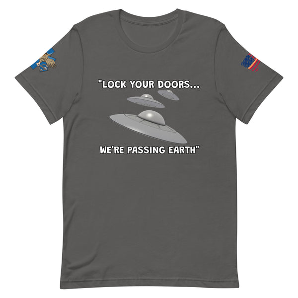 'Lock Your Doors!' t-shirt