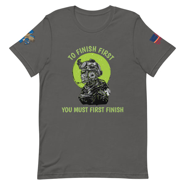 'Finish First' t-shirt