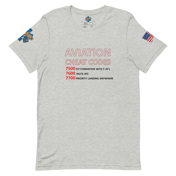 'Aviation Cheat Codes' t-shirt