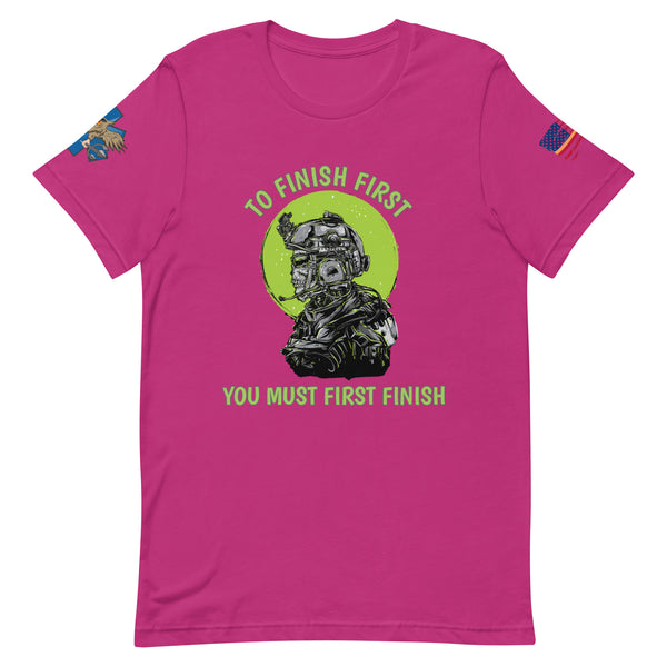 'Finish First' t-shirt