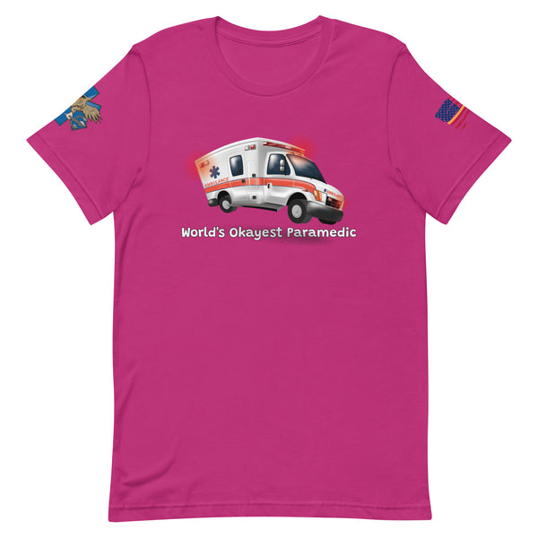 'World's Okayest Paramedic' t-shirt