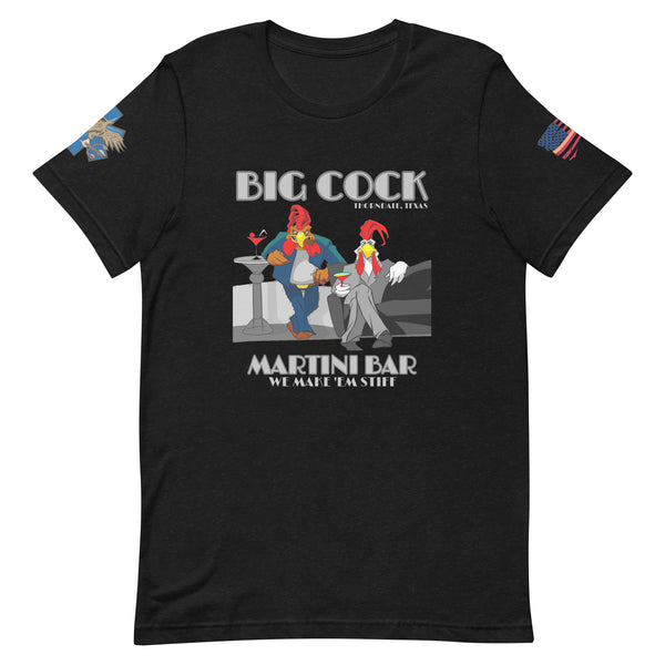 'Big Cock Martini Bar' t-shirt