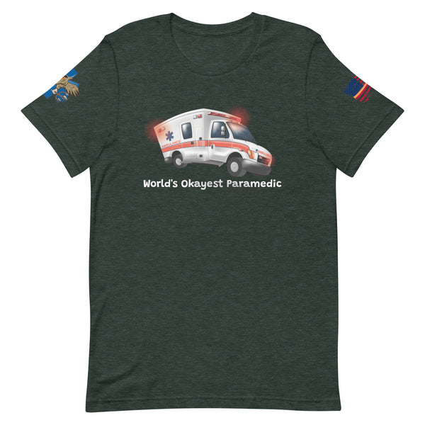 'World's Okayest Paramedic' t-shirt