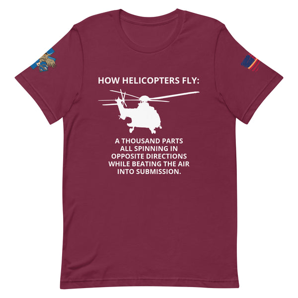 'How Helicopters Fly' t-shirt