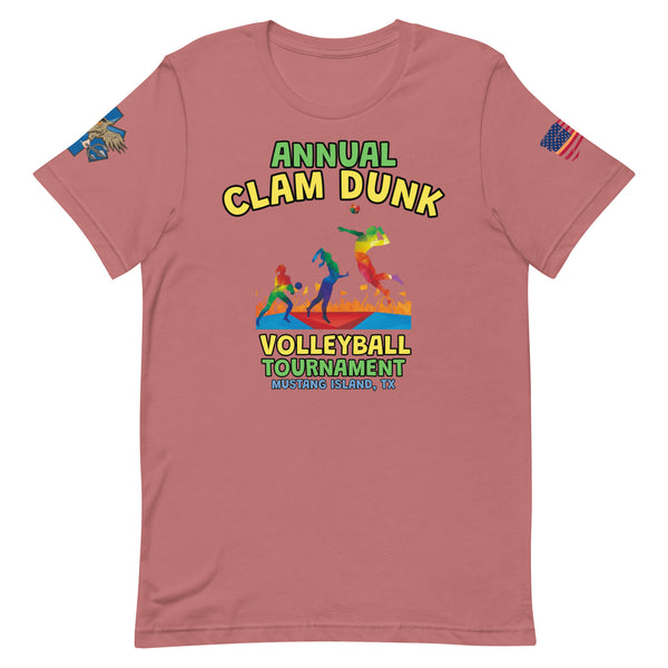 'Clam Dunk Volleyball' t-shirt