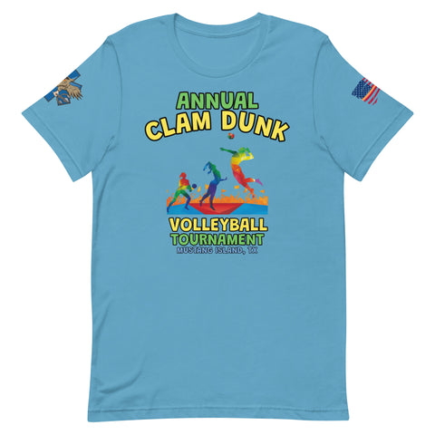 'Clam Dunk Volleyball' t-shirt