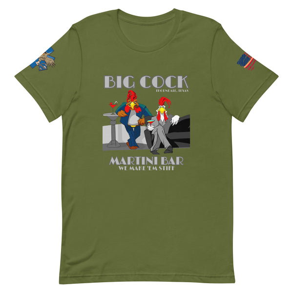 'Big Cock Martini Bar' t-shirt