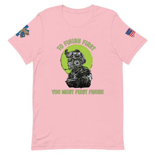 'Finish First' t-shirt