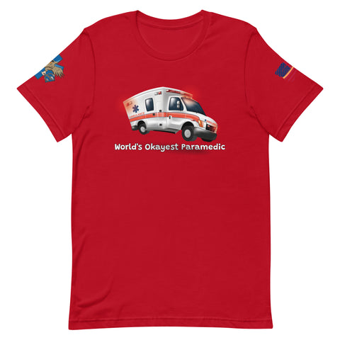 'World's Okayest Paramedic' t-shirt