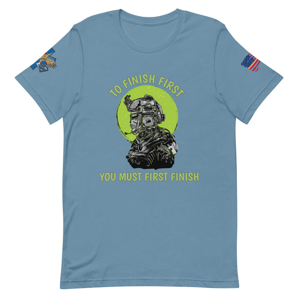 'Finish First' t-shirt