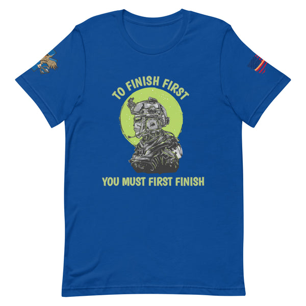 'Finish First' t-shirt
