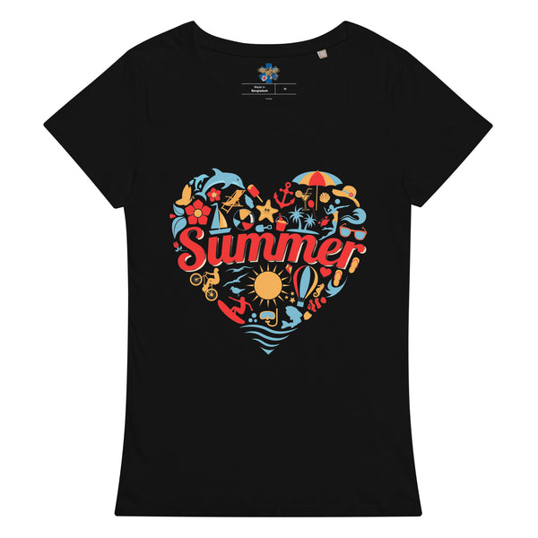 'I Love Summer' Women’s basic organic t-shirt