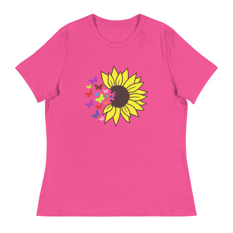 'Sunflower Burst' Women's Relaxed T-Shirt