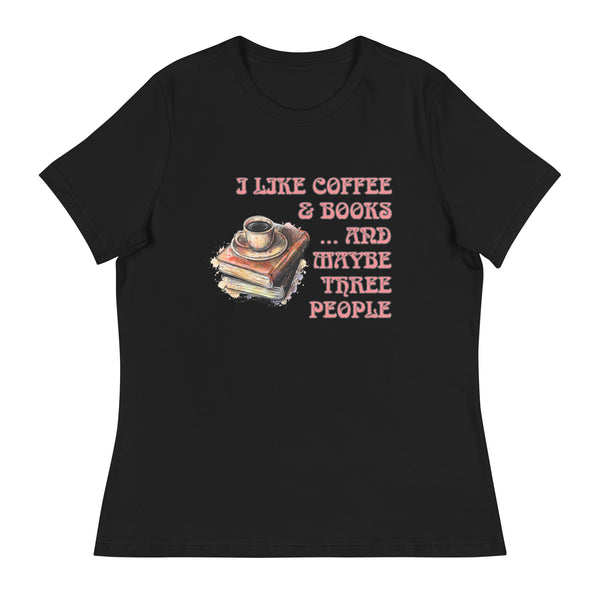 'Coffee & Books' Women's Relaxed T-Shirt