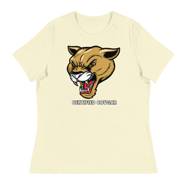 'Certified Cougar' Women's Relaxed T-Shirt