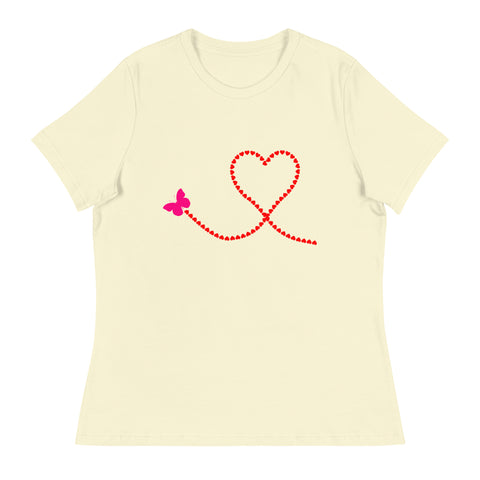 'Butterfly Kisses' Women's Relaxed T-Shirt