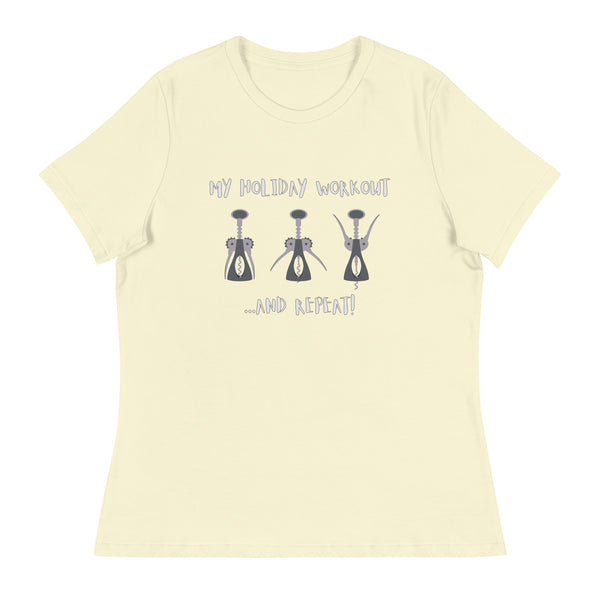 'Holiday Workout' Women's Relaxed T-Shirt