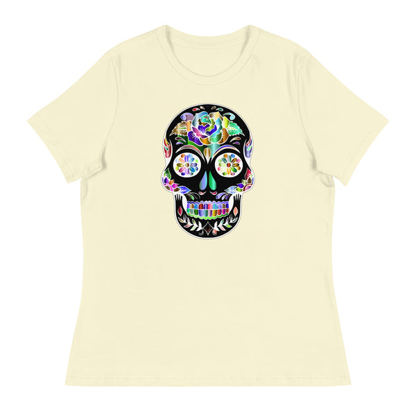 'Sugar Skull' Women's Relaxed T-Shirt