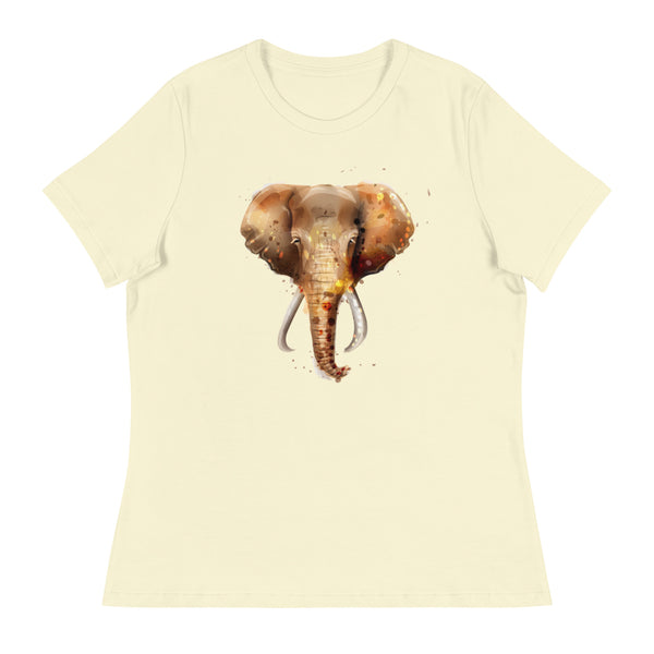 'Elegant Elephant' Women's Relaxed T-Shirt