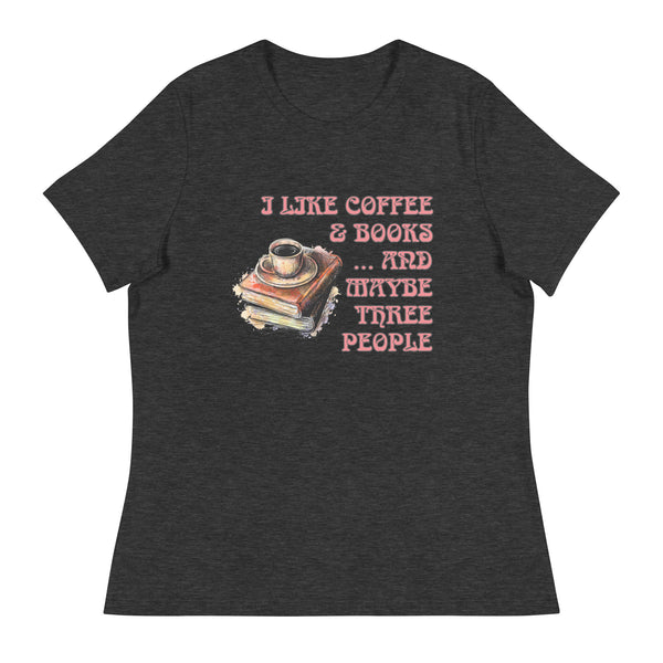 'Coffee & Books' Women's Relaxed T-Shirt