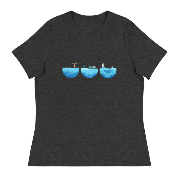 'Three Oceans' Women's Relaxed T-Shirt