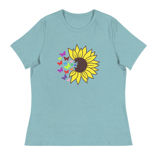 'Sunflower Burst' Women's Relaxed T-Shirt