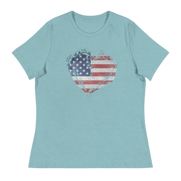 'I Love America'  Women's Relaxed T-Shirt